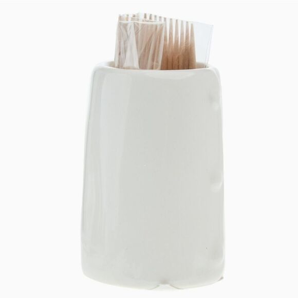 Bistro Ceramic PICK UPS Toothpick Holder with Toothpicks - Picture 3 of 6